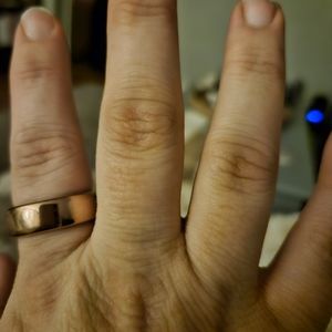 Rose Gold Oura Ring "Horizon" style size 11